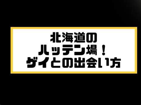 北海道ゲイ出会い|北海道のハッテン場情報｜ゲイビー